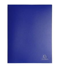 Porte-Vues PP A4 20 Vues Bleu EXACOMPTA 8512E
